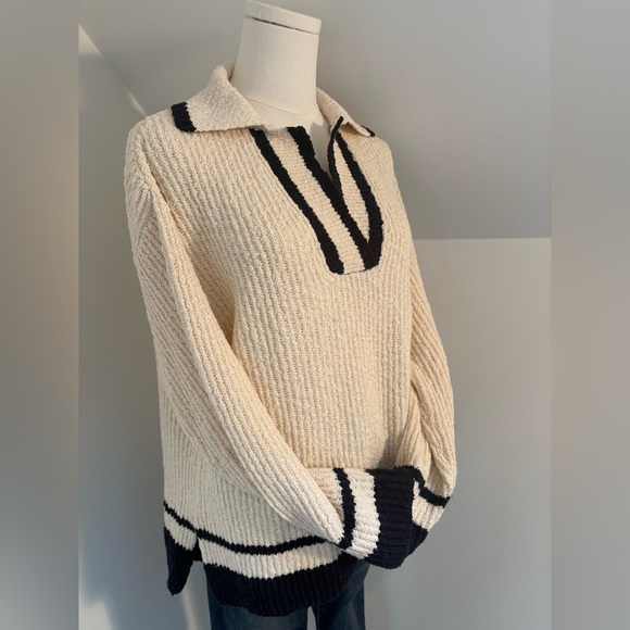 Z Supply EUC slouch & oversized Johnny collar sweater - Picture 2 of 9